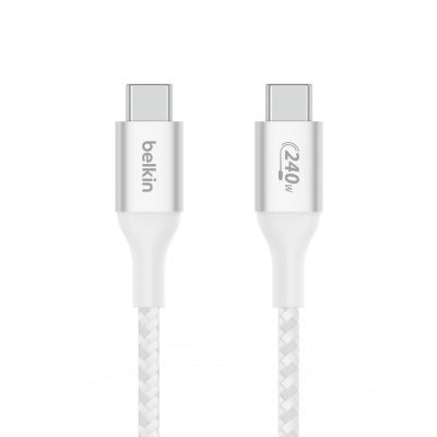 BOOST CHARGE 240W USB-C TO USB-C CABLE, 1M, WHITE