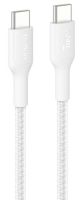 USB-C TO USB-C 240W 2.0, BRAIDED PCR, 2M, WHITE
