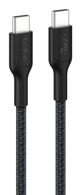 USB-C TO USB-C 240W 2.0, BRAIDED PCR, 3M, BLACK