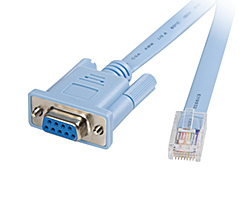 CONSOLE CABLE 6FT WITH RJ45 AND DB9F