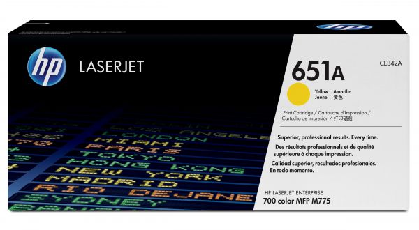 HP LASERJET 700 COLOR MFP 775 YLW CRTG