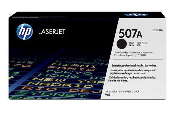 HP 507A BLACK LASERJET TONER CARTRIDGE