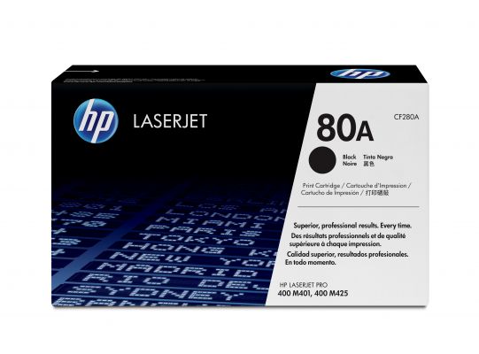 CARTUCCIA TONER ORIGINALE NERO LASERJET HP 80A