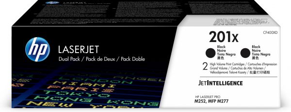 HP 201X BLACK 2-PACK LJ TONER CARTRIDGE