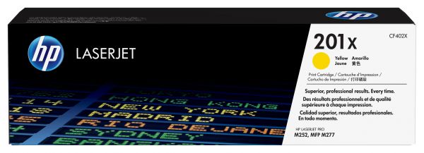HP 201X YELLOW LASERJET TONER CARTRIDGE