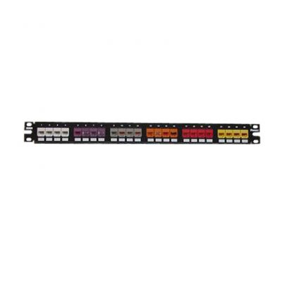 Patch Panel 24 Porte modular Minicom 1U Black
