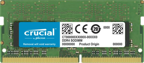 CRUCIAL 32GB SODIMM DDR4 3200MHZ CL22 1.2V NON-ECC