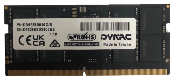 DRAM DDR5 16GB SODIMM 5600MHZ 46-46-46  1.1V