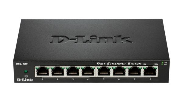 8PORT 10 100 FAST ETHERNET UNMANAGED METAL HOUSING