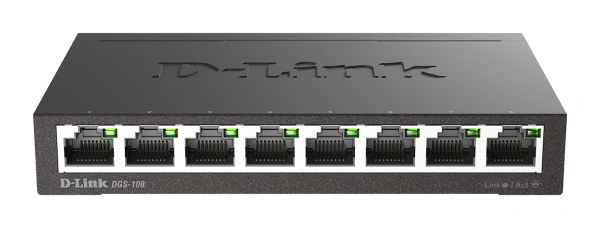 SWITCH 8 PORTE GIGABIT ETHERNET - METAL HOUSING
