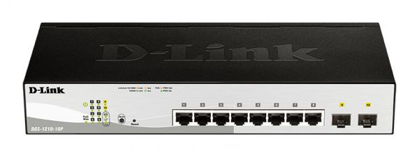 SWITCH 10P GIGABIT 8P POE  +2 MINIGBIC