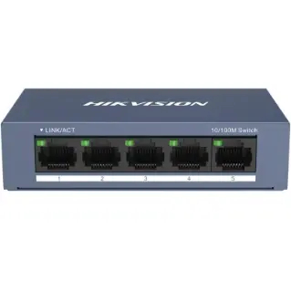5 10/100M RJ45 PORTS, DESKTOP STEEL CASE UNMANAGED