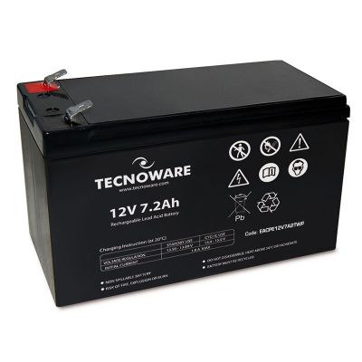 POWER BATTERY TECNOWARE 12V 7,2AH FASTON 6,3 MM