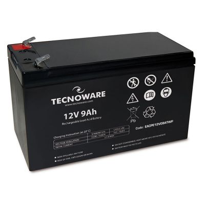 BATTERIA TECNOWARE 12VDC 9AH ERMETICA AL PIOMBO