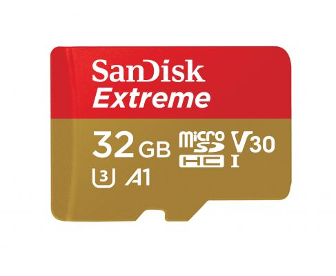32GB EXTREME MICROSDHC 100MB/S A1 C10 V3 UHS-I U3
