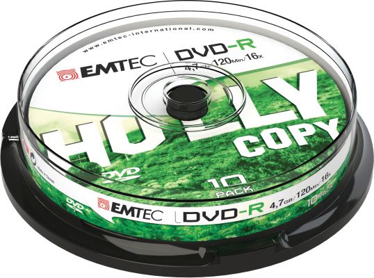 EMTEC DVD-R 4,7GB 16X CB (10 PEZZI)
