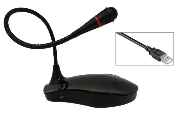 MICROFONO USB OMNIDIREZIONALE 180  DA SCRIVANIA.