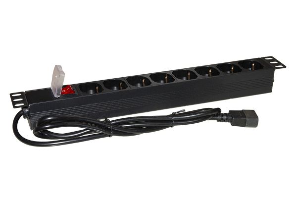 PDU 19 INGRESSO IEC C14-8 USCITE IT 10/16A SCHUKO
