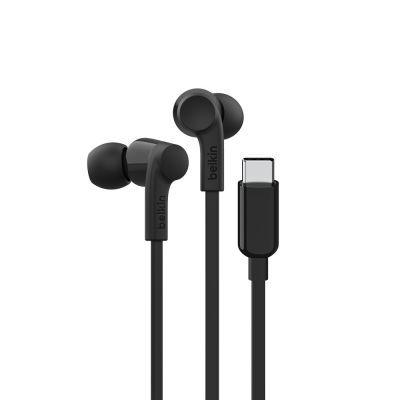 USB-C EARBUDS W/ ADJUSTABLE VOLUME LIMITER,BLACK