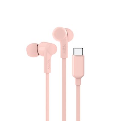 USB-C EARBUDS W/ ADJUSTABLE VOLUME LIMITER,PINK