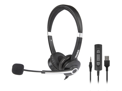 CUFFIA BUSINESS BI-AURALE USB E JACK