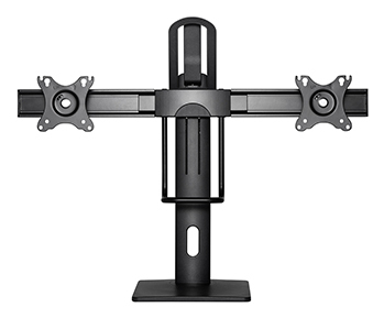 Supporto da tavolo per doppio monitor regolabile