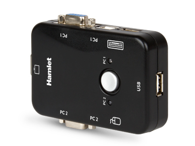 KVM SWITCH PER 2 PC + 3 USB+ VGA. **