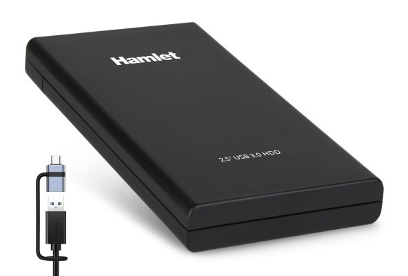BOX ESTERNO 2,5  SATA III HDD E SSD USB-A + USB-C