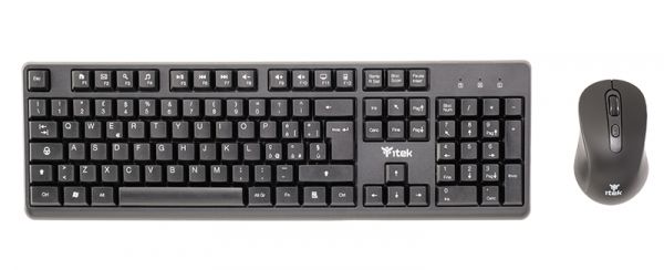 TASTIERA + MOUSE ITEK DEC W01 - WIRELESS 2.4G