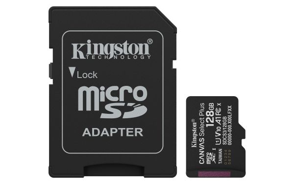 128GB MICROSDXC CANVAS SELECT PLUS 150MB/S A1+ADP