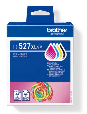 KIT 4 INK - LC-527XLVAL - 3.000P BK E 2.000P CMY