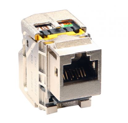 PRESA CAT 6A STP KEYSTONE TOOLLESS  RJ45 NERO