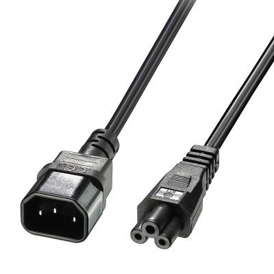 IEC C14 TO C5 CLOVERLEAF EXTENSION CABLE, 2M