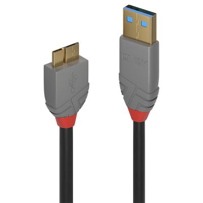 CAVO USB 3.0 TIPO A A MICRO-B ANTHRA LINE, 0.5M