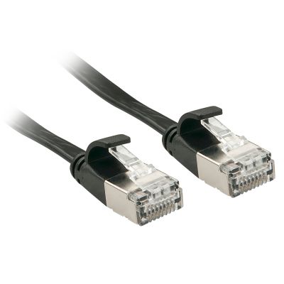 CAVO DI RETE CAT.6A U/FTP FLAT, NERO 2M