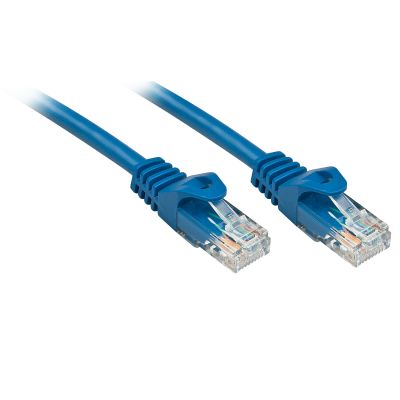 CAVO DI RETE CAT.6 U UTP BASIC BLU  0 3M