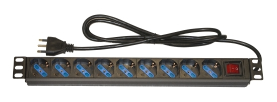 MULTIPRESA DA RACK 19  9 PRESE UNIVERSALI