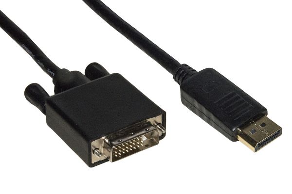 CAVO DISPLAYPORT- DVI CONTATTI DORATI MT. 5