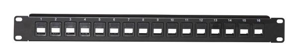 PANNELLO PATCH VUOTO COLORE NERO 16 PORTE