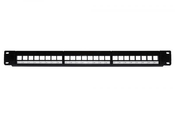 PANNELLO PATCH VUOTO COLORE NERO 24 PORTE