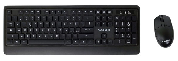 KIT KEYBOARD/MOUSE WIRELESS KIT BLACK