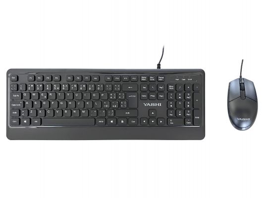 YASHI EXCLUSIVE DUAL USB KEYB+MOUSE BLACK