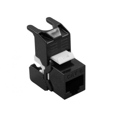Presa Keystone RJ45 Cat.6 UTP Nero Tooless