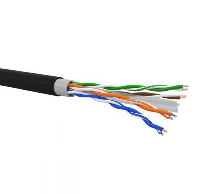 Cavo UTP Cat.6 OUTDOOR doppia guaina LSZH+PE(305m)