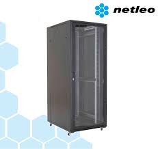 RACK 22U 600x600 H.1200 porta vetro + Ventole NERO