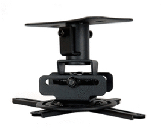 SUPPORTO DA SOFFITTO COLORE NERO 13 CM - 15 KG