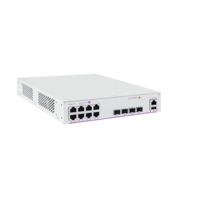 FIXED GIGE 1RU 1/2 CHASSIS, WEBSMART+, 8 RJ-45 10/