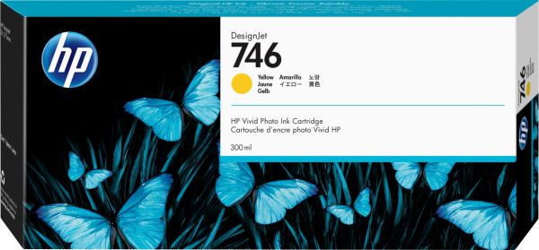 HP 746 300-ML YELLOW INK CRTG