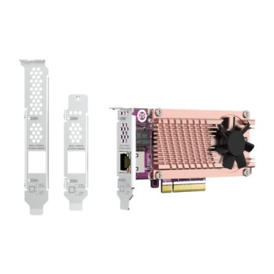 QM2 SERIES 2X PCIE 2280 M.2 SSD + 1X AQC113C 10GBE