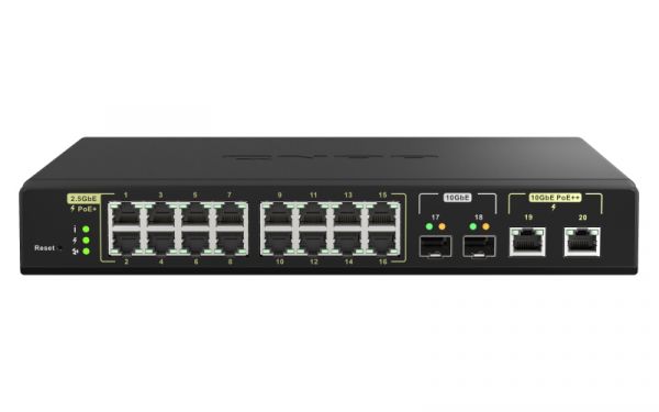 QNAP 16X2.5GB RJ45 POE, 2X10GBSFP , 2X10GBRJ45 POE